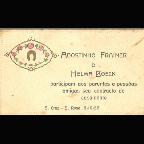 Convite de casamento